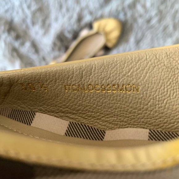 BURBERRY patent leather nova check ballet … - Picture 6 of 10